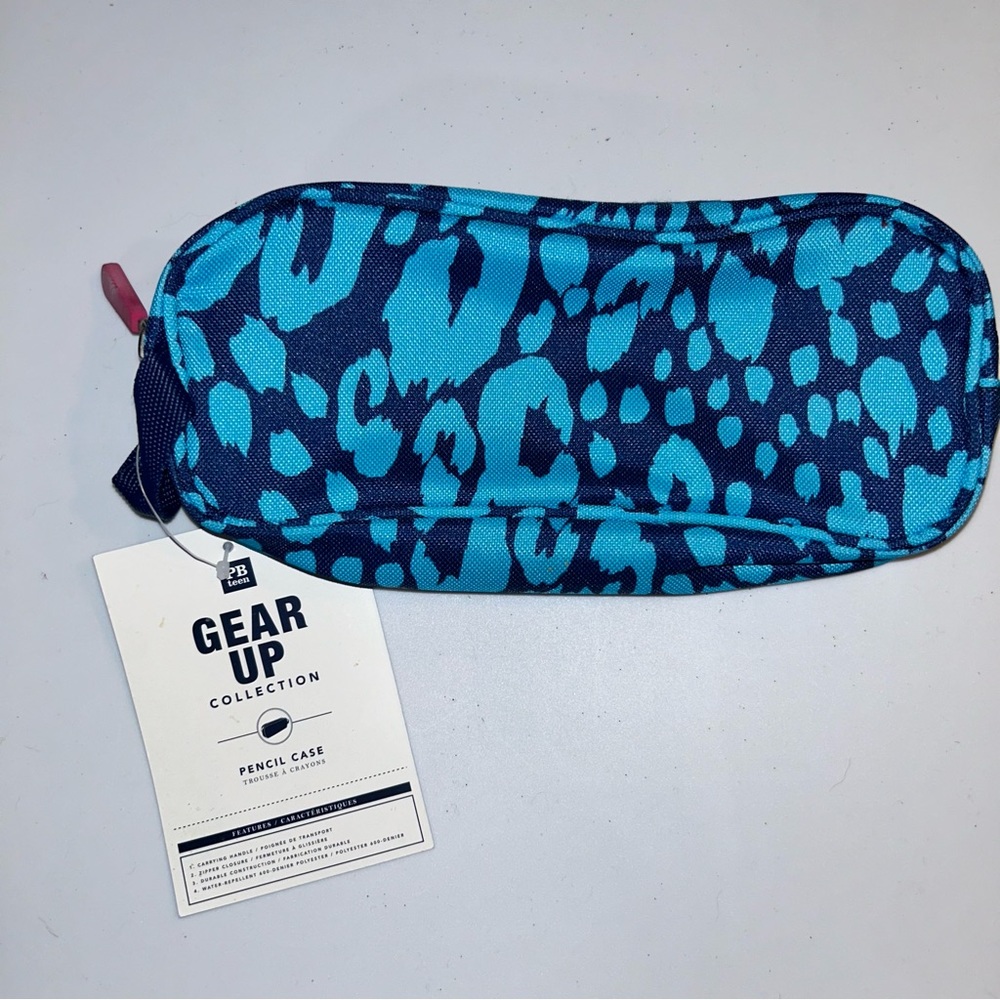 NWT Pottery Barn Teen Cheetah Pencil Case